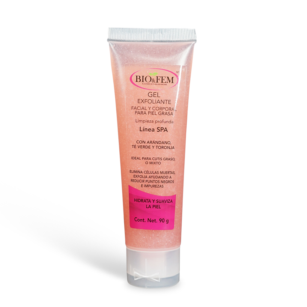 Gel Exfoliante Para Piel Grasa Y Mixta Facial Y Corporal Bioandfem 6569